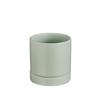 Vaso de cerâmica de luxo leve para casa pastoral, planta verde, bonsai, suculenta, desktop, diâmetro grande, com prato, perfurado, atacado