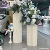 Nova Vitrine de Shopping Aniversário Marcador de Estrada de Origami Cilindro Dobrado Mesa de Sobremesas Coluna Romana Decoração de Festa Festival Adereços