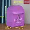 Buzón de Hierro Forjado Estilo Británico Montado en Pared con Cerradura, Caja de Amor