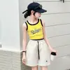 Comercio Exterior 2026 Verano Pantalones Casuales de Moda Versátiles Transpirables para Niñas Color Sólido Cordón Pantalones Cortos de Seda de Hielo Venta al por Mayor en Stock