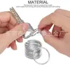 Fabricante Fornece Abertura de Alta Qualidade em Vários Tamanhos, Chaveiro de Anel de Metal, Porta-Chaves, Círculo Niquelado