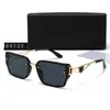 Gafas de Sol Cuadradas de Moda Europea y Americana Estilo Nuevo para Mujer Gafas de Sol Retro con Doble Puente para Hombre Protección Solar para Conducir al Aire Libre 84026
