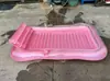 Cama flotante inflable de hoja de arce Anillo de natación para adultos Respaldo Juguete flotante para jugar en el agua Tumbona con parasol