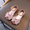 Novas Sandálias Meio-Abertas da Moda Primavera/Verão 2026 para Crianças Pequenas e Médias, Sapatos de Bebê com Solado Macio, Sapatos Individuais, Sapatos de Couro para Crianças, Sapatos de Princesa para Meninas
