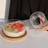 Ins Restaurante de Celebridades de Internet Tazón Rayado para Postre Tazón para Mianbing Tazón para Pudín Tazón para Snacks Tazón para Agua con Azúcar Tazón para Yogur Alto Valor de Color