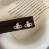 Pendientes de Planeta Pequeño Tridimensional con Sentido del Diseño para Mujer Temperamento Único Elegantes de Moda para Viajar Pendientes Versátiles Pendientes