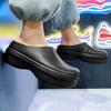 Chinelo de Sola Grossa Bolsa Masculina Roupa Exterior 2025 Leve Antiderrapante Impermeável Aumento de Altura Sapatos de Chef Ins Sapatos com Furos de Casal