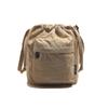 Bolsa de ombro feminina casual, artística, retrô, de lona, transversal, cor sólida, pequena, com cordão, nova, 2025