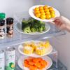 Estante transparente para refrigerador, estante de almacenamiento para especias en capas para cocina, estante de escritorio para cosméticos, mesa pequeña