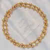 Outono e Inverno Maillard Mocha Dourado Marrom Shijia Colar de Pérolas Corrente de Suéter Usável Múltiplas Vezes Feminino