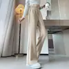 Pantalones de Traje Acampanados de Cintura Alta Exclusivos para Personas Altas, Otoño/Invierno 2026, Tallas Grandes, Cintura Elástica, Caída Fluida, Pantalones de Campana que Favorecen la Figura