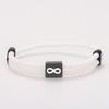 Pulsera Multicolor de Cuerda Milán con Punto Cruzado Símbolo de Infinito Letras de Acero Inoxidable Negro Ajustable Pulsera de Cuerda Trenzada
