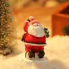 Decoración de Escritorio Exclusiva Transfronteriza de Papá Noel y Muñeco de Nieve Adornos Pequeños Mini Escena Navideña Accesorios para Disparos de Maquetas