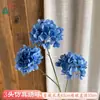 Flor de Simulação 3 Cabeças Pequena Hortênsia Bola de Flor Artificial Crisântemo Hortênsia Comércio Exterior Atacado Layout de Cena Casamento Decoração de Casa