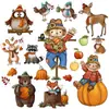 Bestseller transfronterizo otoño Acción de Gracias imanes para refrigerador personalizados para el hogar ventana puerta de garaje imanes fiesta decoración del hogar