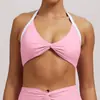 Sutiã de Yoga com Bojo Transpassado Sem Costura Transfronteiriço com Lindo Design nas Costas, Sutiã Esportivo Justo e Moderno para Lazer ao Ar Livre, Corrida e Fitness