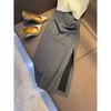 Yixing Ponto Alta Luxo Moda Plissado Cintura Alta Slim Fenda Saia Fada Roupas Dropshipping