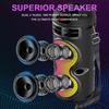 Sing-E Zqs42107 Fábrica Spot Control Remoto Carga Alto Volumen Inalámbrico Bluetooth Rgb Altavoz con Micrófono