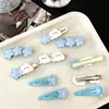 Horquilla Dulce de Nube Azul y Estrella para Mujer, Pasador de Frente de Gama Alta para Flequillo Lateral que No Daña el Cabello, Pinza de Pato de Dibujos Animados