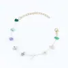 Colar Pulseira de Cascalho Assimétrico Estilo Novo Francês Ins Praia Colorido Doce Conjunto Acessórios de Alta Qualidade