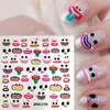 Transfronterizo Lindo Rostro Sonriente Niños Calcomanías para Uñas Infantiles Diseño Creativo Uñas de los Dedos Brillantes Pegatinas DIY Arte Venta Caliente Al Por Mayor