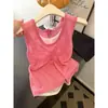 Blusa Feminina Sem Manga Estilo Coreano Versátil Emagrecedora Falsa Duas Peças com Design Color Block e Visual Jovem - Verão 2026