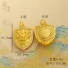 Jane Yue Sha Jin Abre la Puerta Ve Xi Dragón Hueco Escudo Fenghua Hilo Cerradura Bolsa Corazón Ben Miaolian Brújula Accesorios Giratorios