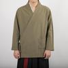 Outono 2022 Novo Estilo Chinês Masculino Algodão Linho Hanfu Casaco Jovem Retro Cardigan Diagonal Terno Tang