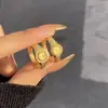 Nuevo 2023 520 Reloj Anillo Blanco para Mujer Oro de 24K Pequeño Anillo de Apertura Ajustable