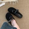Meias Pantufas Vazadas para Mulheres, Novas Pantufas Respiráveis de Moda Verão para Usar Fora, Sandálias Rasas Planas Trançadas