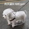 Impermeable Poncho para Perro Protección de Vientre Oso de Peluche Especial Perros Pequeños Medianos Bixiong Cachorro Poncho Transparente Impermeable Ropa para Mascotas