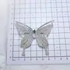 Patch de Tecido Borboleta Full Diamond com Strass Moda Versátil Coreana Flor para Sapato Broche Acessório de Cabelo com Renda Acessório para Bolsa Roupas