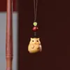 Pingente para Celular Totoro Pingente de Gato de Desenho Animado de Madeira Chaveiro Totoro Presente