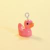 Patito de Colores que Brilla en la Oscuridad Accesorios de Resina para Manualidades Piezas Pequeñas Materiales Hechos a Mano Pines para Ojos Colgante para Llavero Lindo y Divertido