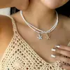 Venta Directa de Fábrica Nuevo Collar de Cuentas de Arroz Estrella de Mar Estilo Bohemio Versátil Cadena de Cuello de Perlas de Arroz Estrella de Mar