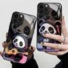 Funda de Teléfono Original Panda de Moda Adecuada para iPhone 16, Cubierta Protectora a Prueba de Golpes, Funda de Cristal de Cobertura Total para Apple 17