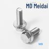 Parafuso Sextavado com Flange Grande de Aço Inoxidável 304 Wenzhou Fixador Parafuso com Rosca Completa Gb5789