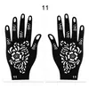 Plantillas Populares de Tatuaje de Henna Transfronterizas, Plantillas de Tatuaje Temporales para Manos, Plantillas para Pintura de Manos de Boda, Plantillas para Pintura de Manos de Escenario