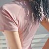 Camiseta Feminina de Manga Curta para Esportes de Verão, Secagem Rápida, Respirável, para Yoga, Modelagem Slim, Top para Treino de Fitness, Roupas para Corrida e Yoga