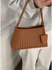 Bolso Tote Tejido Vintage de Alta Gama de Nicho de un Solo Hombro para Mujer 2025 Nuevo Versátil de Gran Capacidad para el Trabajo Bajo el Brazo