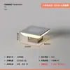 Luminária de Cabeça Solar para Coluna em Aço Inoxidável, Lâmpada de Jardim à Prova d'Água para Exterior, Lâmpada Elétrica para Coluna de Portão de Vila de Jardim, Lâmpada de Cerca