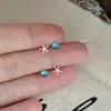 Brincos de Stud de Estrela do Mar Assimétricos Populares de Celebridade da Internet para Mulheres Pequenos e Elegantes Estilo Férias na Praia Studs para Cartilagem da Orelha Novos Brincos de Verão
