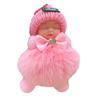 Fábrica de Origen Cuero Genuino Zorro del Pasto Colgante para Bolso Colgante Muñeca Durmiente Muñeco de Peluche Abre Llaves Regalo