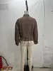ZR Comercio Exterior Transfronterizo Wholesale 2026 Nueva Moda Femenina Europea y Americana Manga Larga Solapa Commuting Doble Botonadura Camisa Rayada