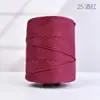 Ligero de 3 mm de Grosor Hilo Hueco Hilo de Seda de Hielo Bolso Tejido a Mano con Ganchillo Cojín Hilo para Sombrero de Sol de Verano