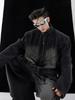 Oferta especial éxito taquillero retro desgastado deconstrucción Vaquero traje diseño de relieve tridimensional chaqueta chaqueta hombres 2024 moda