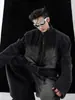 Nuevo Conjunto de Mezclilla Vintage Pesado Desgastado Desestructurado con Chaqueta con Diseño en Relieve Tridimensional para Hombre, Tendencia 2026
