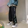 Pantalones de tobillo con lazo de calle alta verano delgados frescos pantalones deportivos modernos pantalones de barrido ropa de trabajo guapo secado rápido casual para hombre