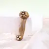 Peine Masajeador de Cuerno de Sándalo Verde con Cuentas de Cobre Masajeador Rascador de Ojos Masajeador Portátil Masajeador de Puntos de Acupuntura y Meridianos