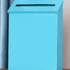 Buzón Simple para Exteriores de Color Sólido Sin Cerradura Montado en la Pared Colgante de Pared para el Hogar Buzón Decorativo de Hierro Listo para la Venta